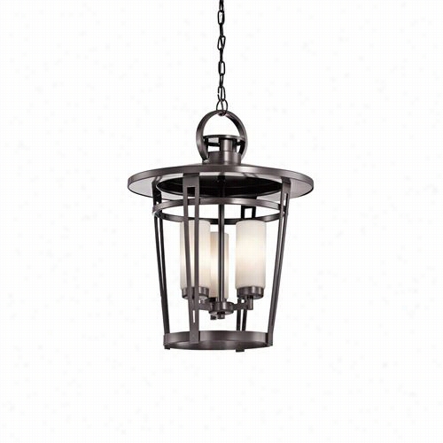 Kichler Lighti Nt 49458az Blmez 3 Light Outdoor Pendant In Architectural Bronze