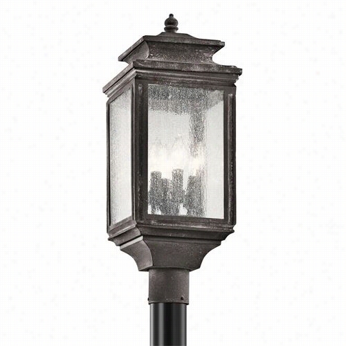 Kichler Lighting 49506wzc Wiscombe Park 4light Outdoor Post Mmount In Weath Ered Zinc