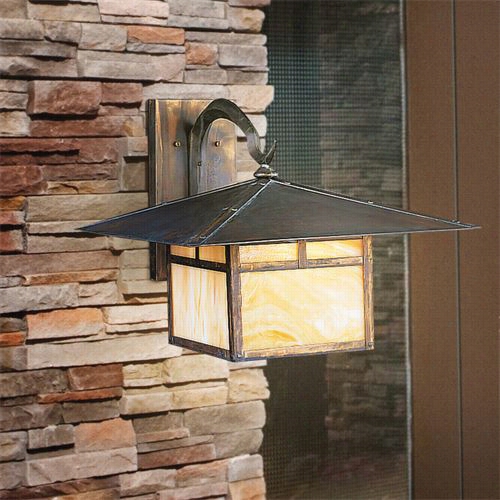 Kichler Lighting 9735bk New Street Series 08 Dark Exterior Wall Bracket