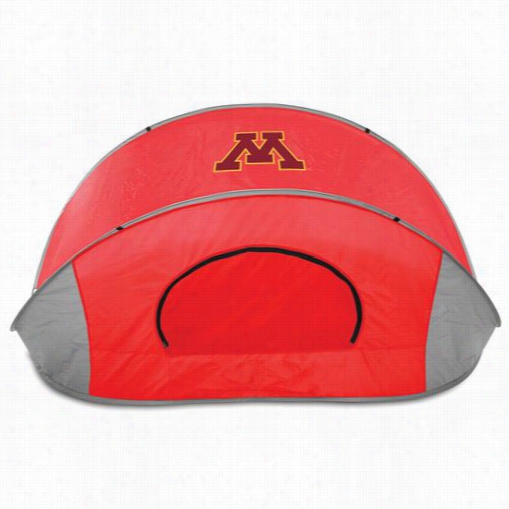 Picnic Time 113-00-100-364-0 Manta Uniiversity Of Minnesota Golden Gophers Digital Print Shelter In Red