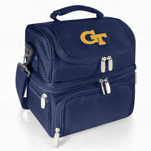 Picnic Time 51280-138-194-0 Pranzo Georgia Tech Digital Print  Personal Coooler In Navy