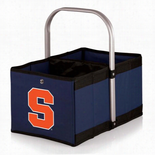 Picnic Time 46-00-138-544-0 Urban Syracuse University Orange Digital Print Basket In Ships Of War/slate