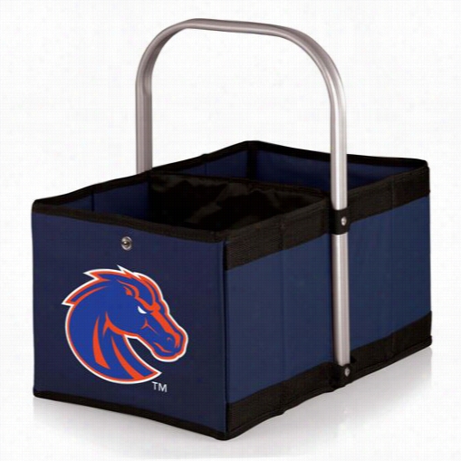 Picnic Ttime 546-00-138-704-0 Ruban Boise State Broncos Dgiital Stamp Basket In Navy/slate