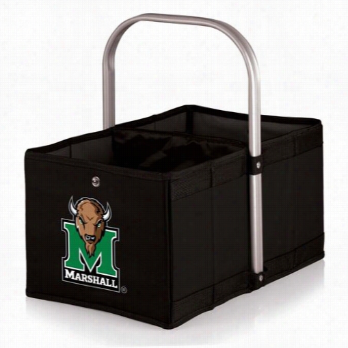 Picnic Time 546-00-179-894-0 Urban Marshall University Thundering Crowd Digital Print Basket In Black