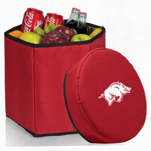 Picnic Time 596-00 University Of Arkansas Razorbbacks Digital Impression Bongo Cooler And Seat