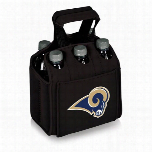 Picnix Time 608-00-179-294-2 Six Pack In Black With St. Louis Rams Digital Print