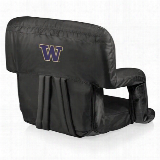 Picnic Time 618-00-179-624-0 Ventura University Of Washington Huskies Digital Print Seat In Black