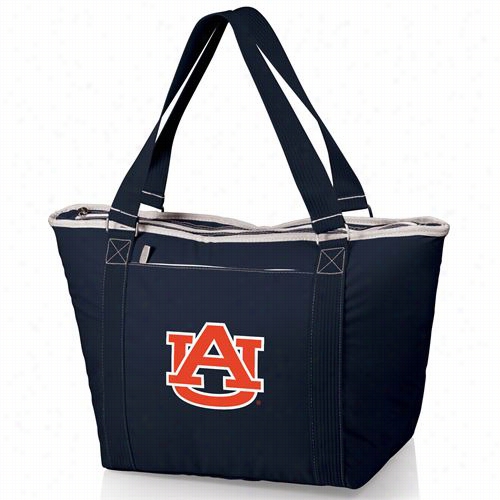 Picnic Time 619-00-138-044-0 Topanga Auburn U Tigers Digitao Print Cooler Tote In Navy