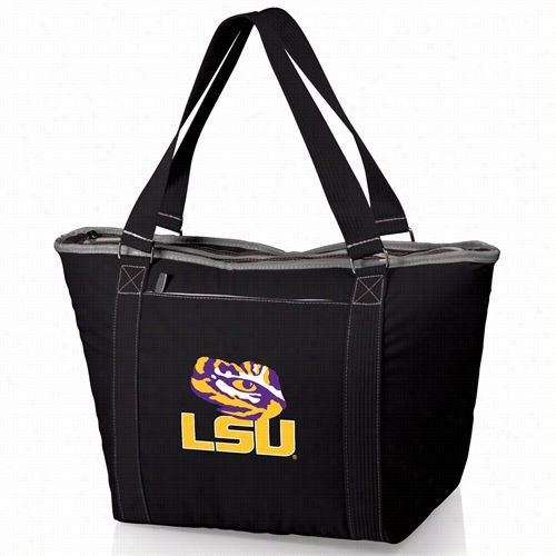 Picni Time 619-00-175-294-0 Topanga Lsu Tigers Digital Print Cooler Bag In Black