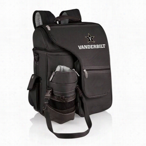 Picnic Time 641-00-175-682-0 Turismo Vanderbilt U Commodores Embroiddred Backpack In Black