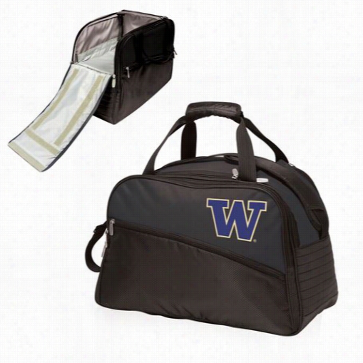 Picnic Time 671-00-175-624-0 Stratus University Of Washington Huskies Digital Print Duffel Bag  In Black