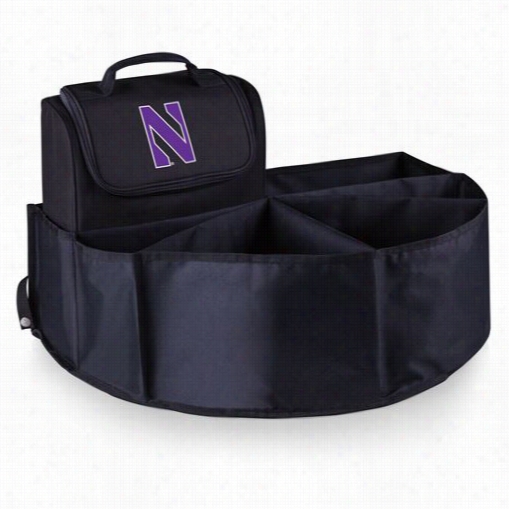 Picnic Time 715-00-179-434-0 Northwestern University Digital Print Trunk Boss In Mourning With Cooler