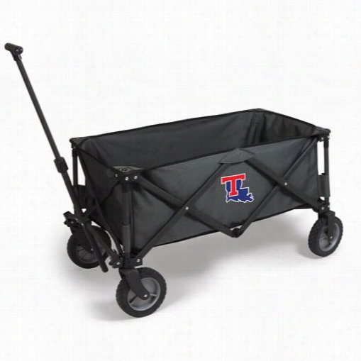 Picnoc Time 739-00-679-854-0 Adventure Louisiana Tech Bullldogs Diital Print Wagon In Dark Grey/black