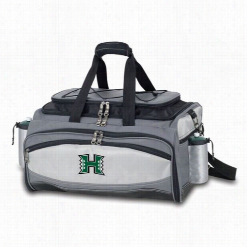 Picnic Time 770-00-175-204-0 Vulcan University Of Hawaii Warriors Digital Pint Basket In Black