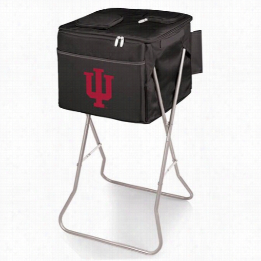 Picnic Spell 780-00-179-674-0 Party Indiana University  Hoosiers Digital Print Cube In Black