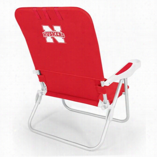 Picnic Time 790-00 Monaco University Of Nebraska Cornhus,ers Digital Beach Chair