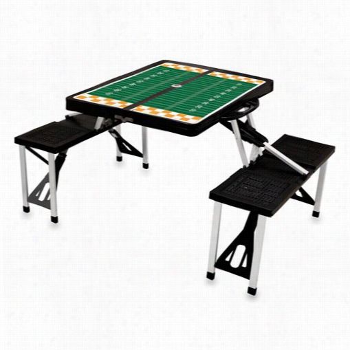 Picnic Time 811-09-175-555-0 University Of Tennessee Volunteers Digital Picnic Sport Table In Black