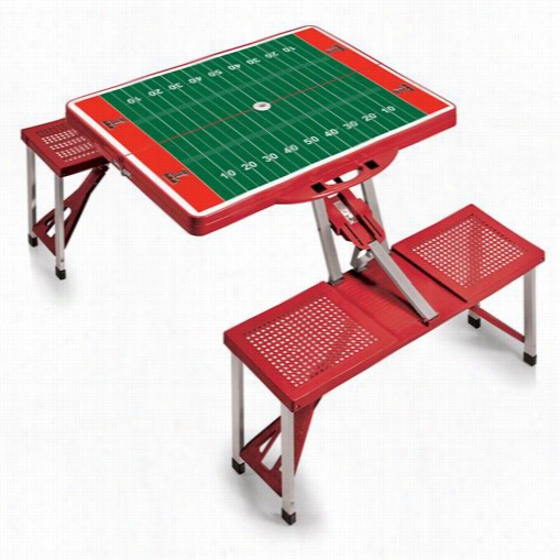 Picnic Tiem 811-00 Texas Tech Rd Raiders Digital Picnic Sport Table