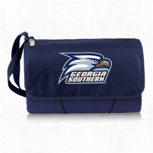 Picnic Time 820-00-138-104-1 Georgia Southern Eagles Digital Print Blanket Carry In Navy