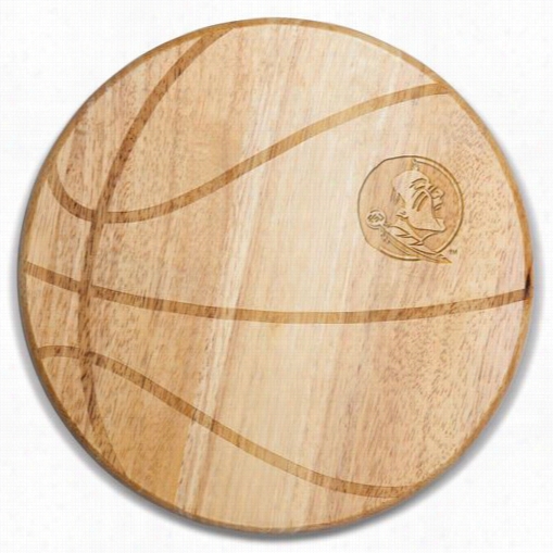 Picnicc Present Life 840-00-505-173-0 Florida Stat Seminoles  Engraving Free Throw Cutting Board In Natural Wood