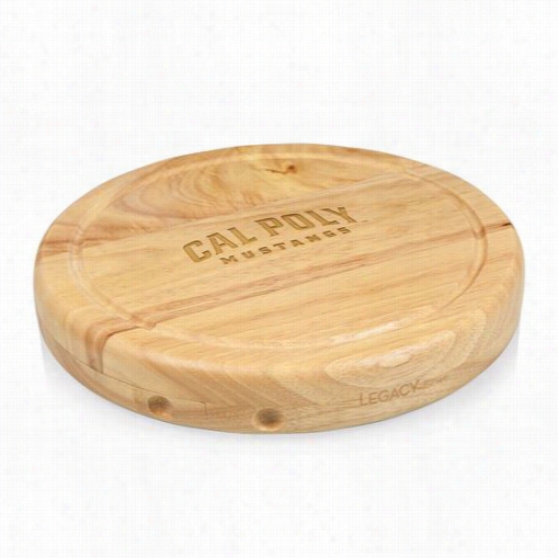 Picnic Time 854-00-505-903-0 Circo Cal Poly Mustangs Engraved Chopping Board In Natural Wood