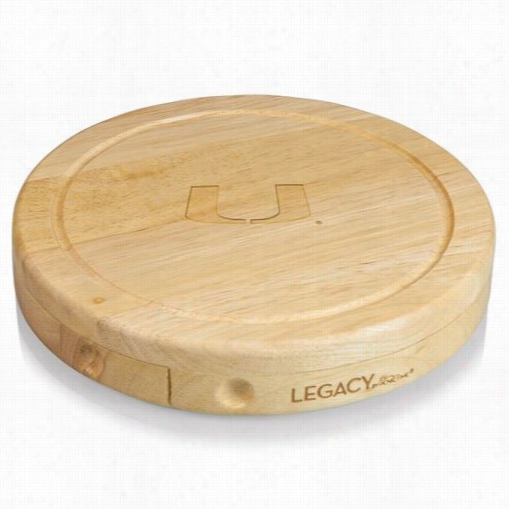 Picnic Time 878-00-055-323-0 Brie Cutting Bo Ard In Natural Wood With University Of Miami Hurricanes Engraved