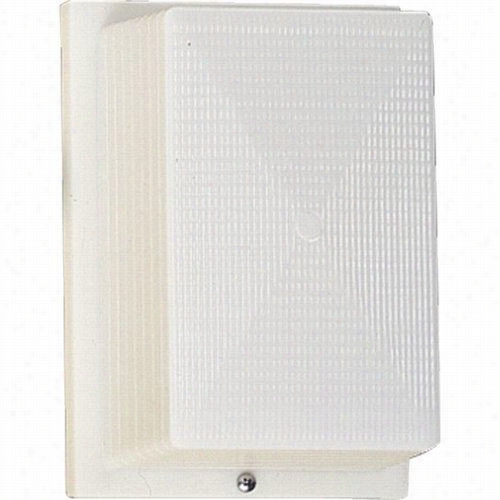 Progress Lighting P5691-60 Hard-nox Incadescent White Ribbed One-light Wall Bracket/flush Mount (8-1/4 "" H)