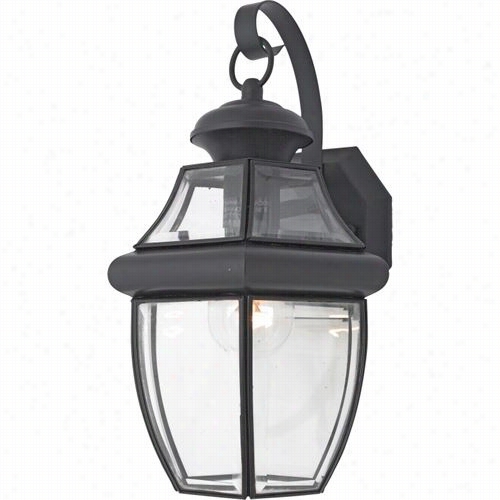 Q Uoizel Ny8316k Nwbury 14"&quo; 1 Light Oudoor Wall Socnce In Mystic Black