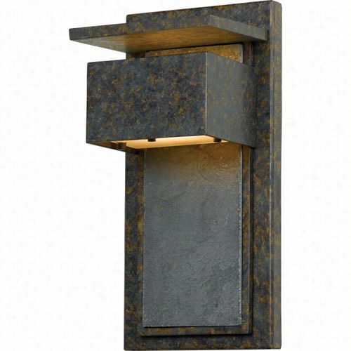 Quoizel Zp8414md Zephyr 1 Light Small Wall Lantern In Muted Bronze