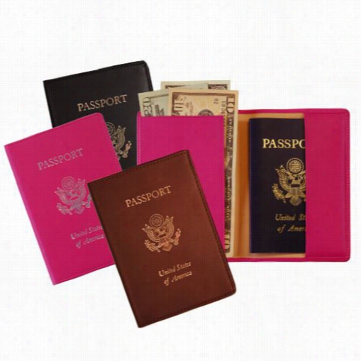 Royce Leather Rfid-202 Rfid Blocking Passport Travel Genuine Leather Document Organizer