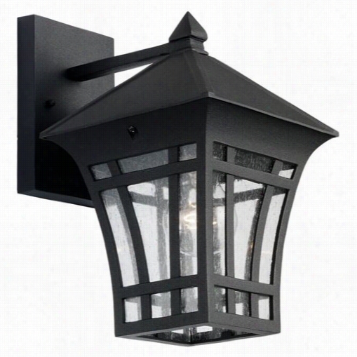 Sea Dupe Lighting  88132-1 Herrington 11-3/4"" 1 Liht  Outdoor Wall Lanter In Black