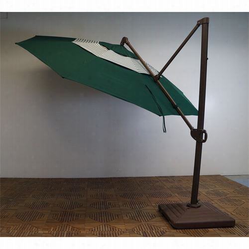 Shade Trends M2v952rb-101/01 11' Trigger Lift Cantilever Umbrella Through  Double Wnidvent Cover