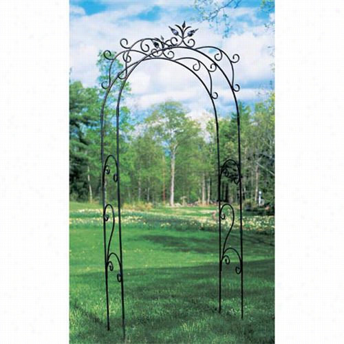 Achla Designs Arb-01 Powderc Oated Graphite Tuileries Arbor