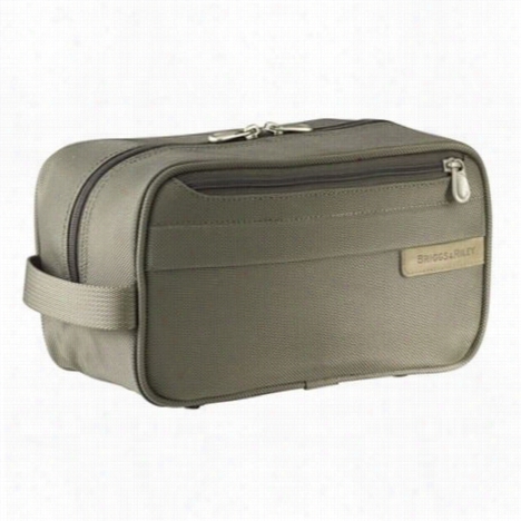 Briggs & Riley 110ol Baseline Effects Clasisc Toiletry Kit In Olive