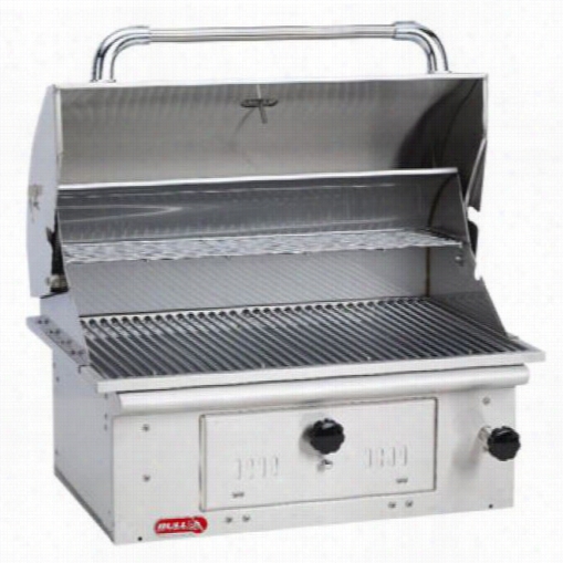 Bull Outdoor 67529 Bison 30&quuot;" Built-in Charcoal Grill I Stainless Steel