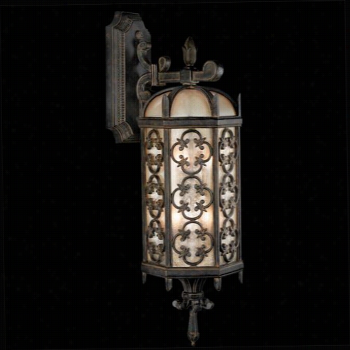 Fine Art Lamps 338481 Costa Del Sol Light 6 Light Outdoot Wall Sconce In Marabella Wrought Iron