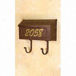 Hanover Lantern 185-1 Wall Mount Mailbox With Paper Hooks