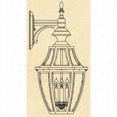 Hanover Lantern B13612 Large Augusta 25w Per Socket 3 Light Outdoor  Wall Light