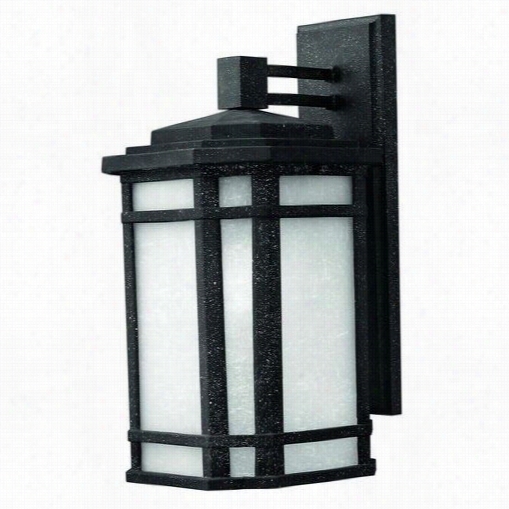 Hinkley  Li Ghting 1274vk-led Chherry Creek 15-1/44"& Quot;h  Singl Elight  Down L1ghting Outdoor Wall Sconce In Vintage Black