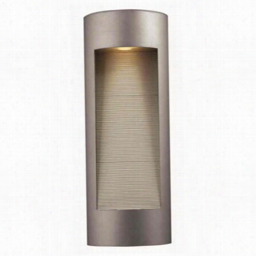 Hinkley Lighting 1664tt-led Luna Large 2 Light Dark Weather Outdoor Wall Sconce In Titanium