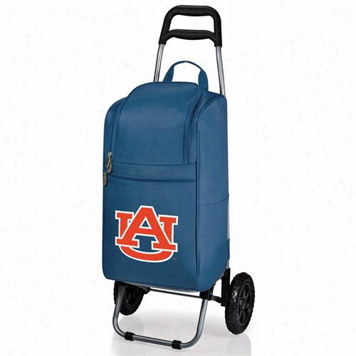 Pi Cnic Time 545-00-138-044-0 Auburn University Tigers Digital Print Cart Cooler In Navy