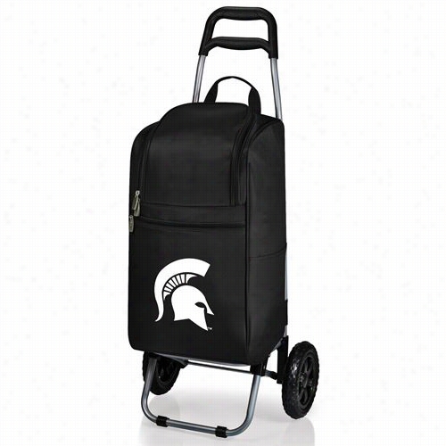 Picnic Time 545-00-175-354-0 Michigan State Spartans Digital Print Cat Cooler In Black