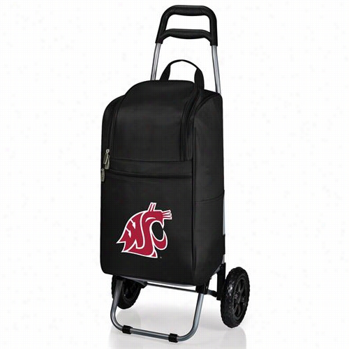 Picnic Time 545-00-175-634-0 Washington State Cougars D Igital Print Cart  Cooler N Black