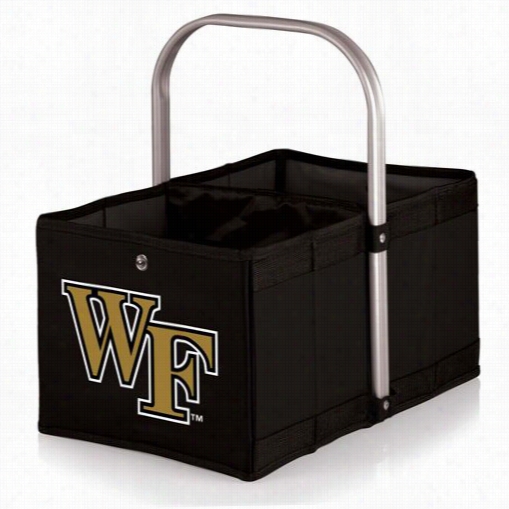 Picnic Titme 546-00-179-614-0 Urban Wak Forest Univerxity Demon Deacons Digital Print Basket In Black