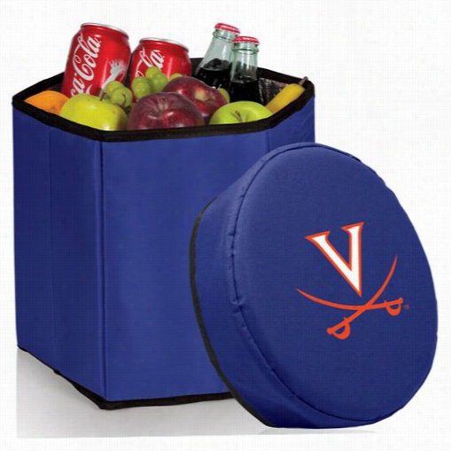 Picnic Time 596-00-138-594-0 Universit Yof Virginiia Cavwliers Digital Print Bongo Ccooler And Seat In Navy