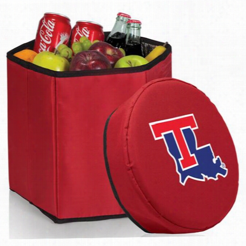 Pcnic Time 596-00 Louisiana Tech Bulldogs Digital Print Bongo Cooler And Seat