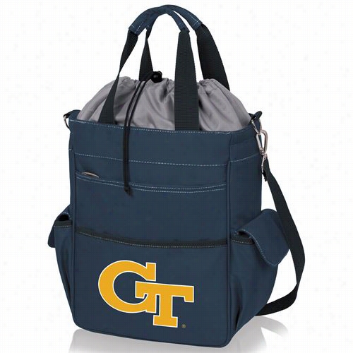 Picnic Time 614-00 Activo Georgia Tech Yellow Jackets Digital Print Waterproof Tote