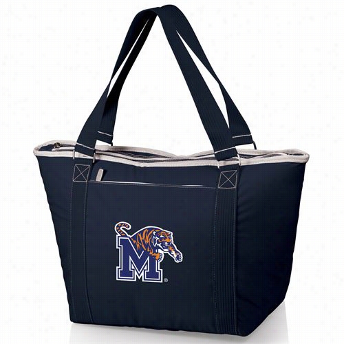 Picnic Time  619-00-138-754-0 Topanga U Of Memphis Tigers Digital Print C Ooler Tote In Navy