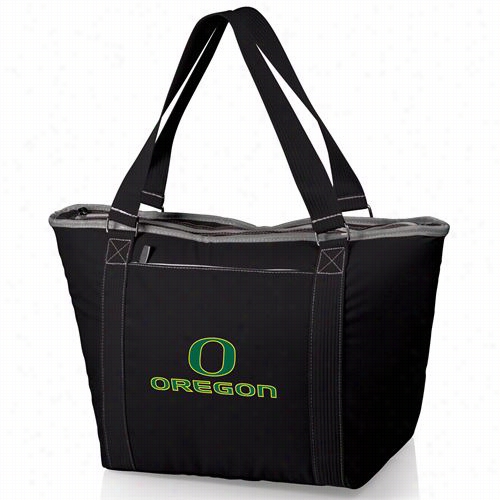 Picnic Time 619-00-175-47 4-0 Topanga U Of Oregon Ducks Digital Print Cooler Tote In Black