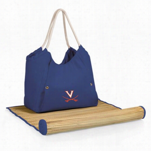 Picnic Time 638-00-138-594-0 Cabo University Of Virginia Cavaliers Digital Print Tote Nd Mat In Navy